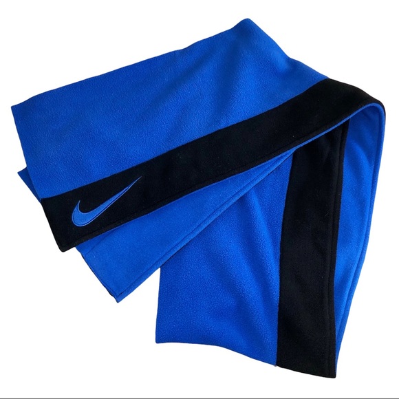 🖤NWOT - Nike Warm Winter Scarf, Blue & Black - Picture 1 of 3
